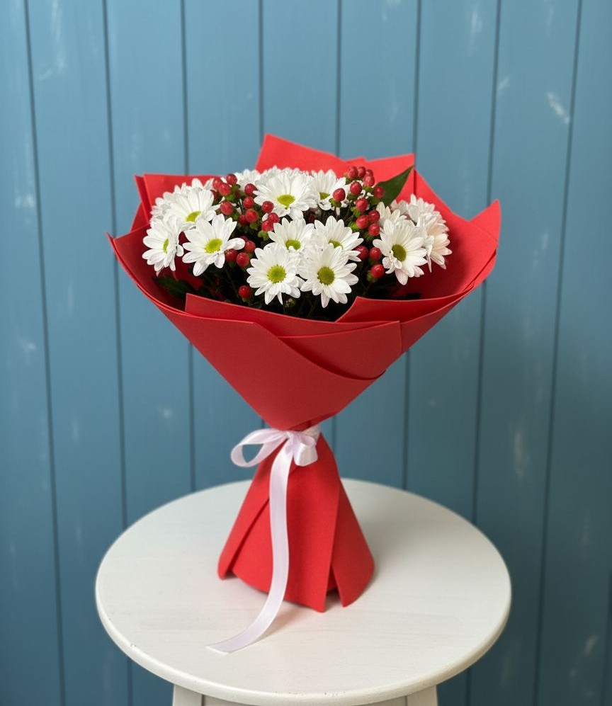 Букет цветов из: Хризантемы в Приволжске