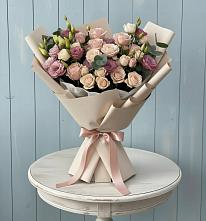 Букет цветов из:  Розы и Лизиантусы #REPLACE_PRED# Приволжске