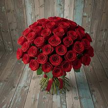 Букет 55 Красных роз Фридом #REPLACE_PRED# Приволжске