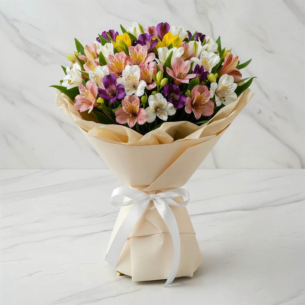 Букет цветов из: Альстромерии в Приволжске