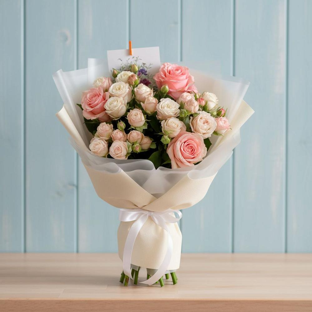 Букет цветов из: Розы в Приволжске