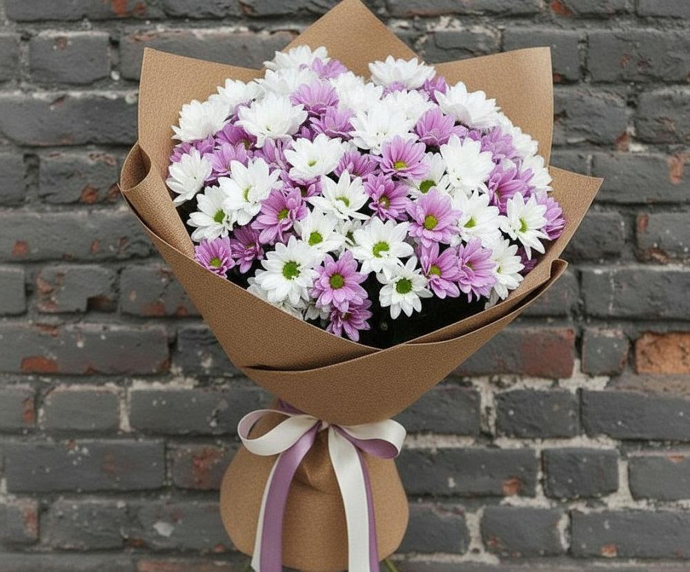 Букет цветов из: Хризантемы в Приволжске