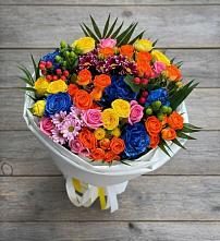 Букет цветов из:  Розы и Хризантемы в Приволжске