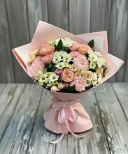 Букет цветов из:  Гвоздики, Розы и Хризантемы в Приволжске