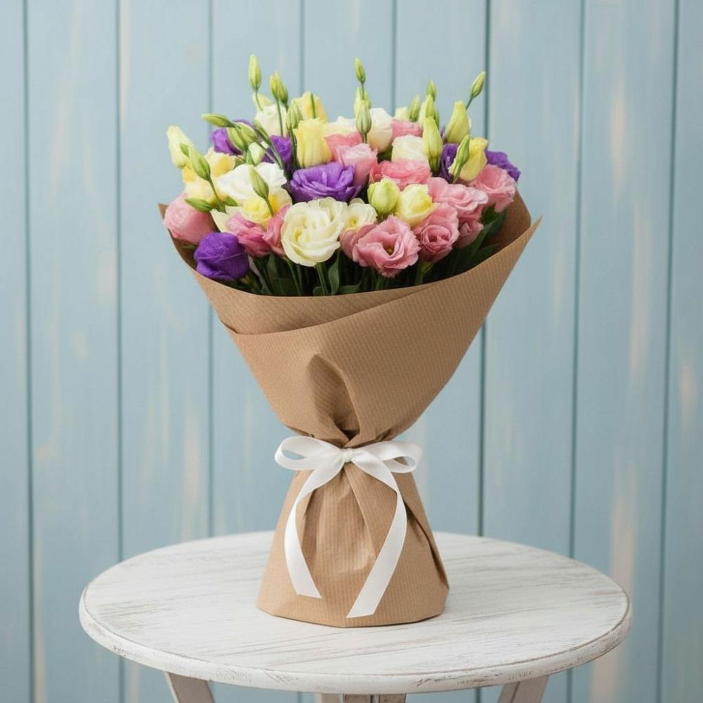 Букет цветов из: Лизиантусы в Приволжске