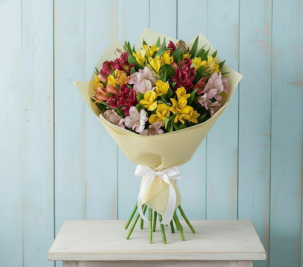 Букет цветов из: Альстромерии в Приволжске