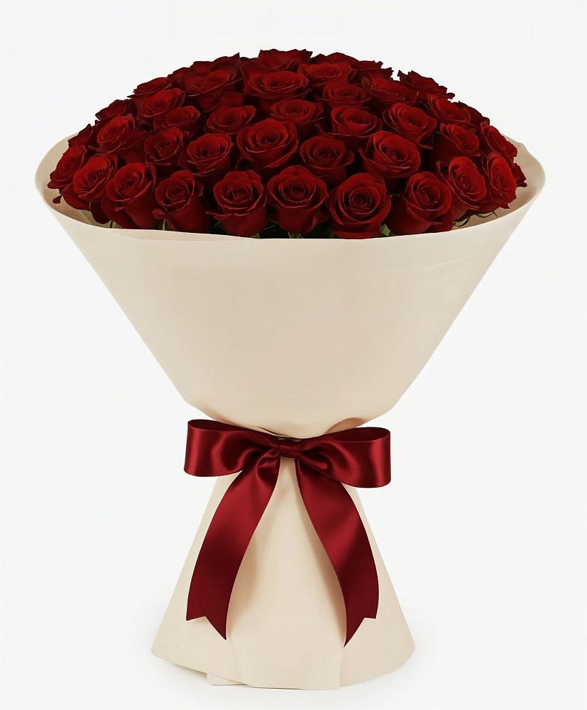 Букет 101 Бордовая роза Блэк Бакарра в Приволжске