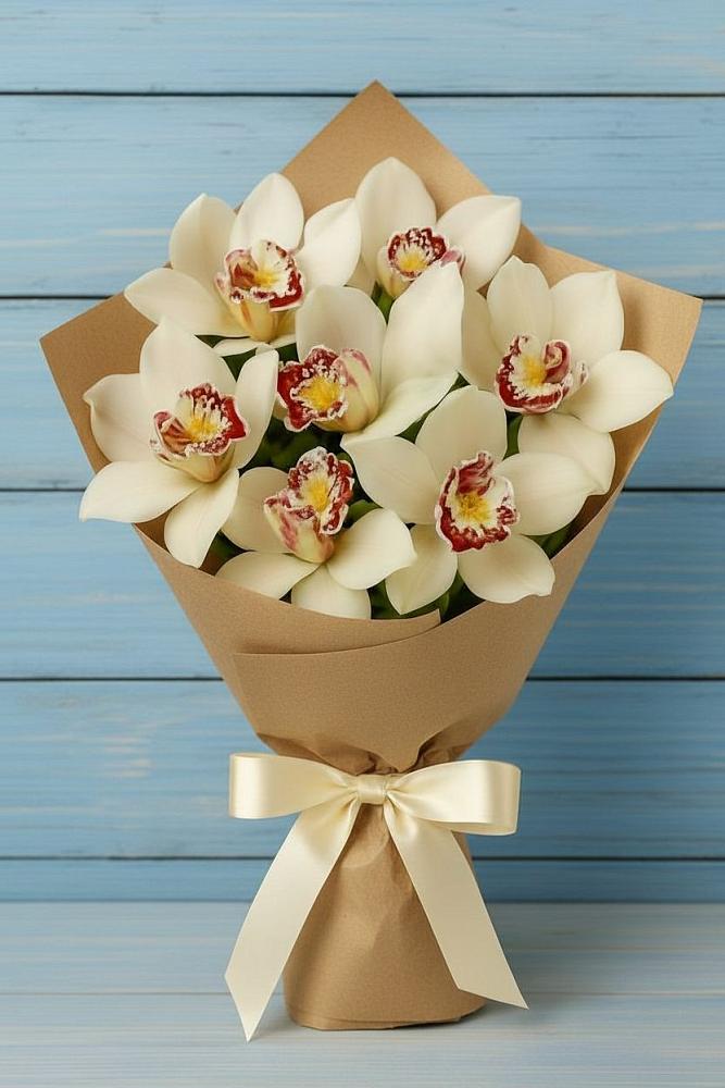 Букет цветов из: Орхидеи и Розы в Приволжске