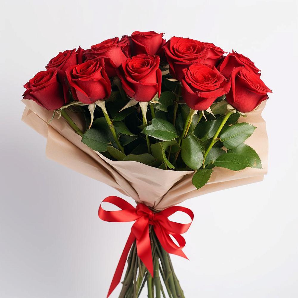Букет 11 Красных роз Эдлесс Лав в Приволжске