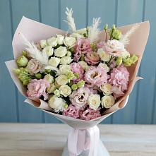 Букет цветов из:  Альстромерии и Розы в Приволжске