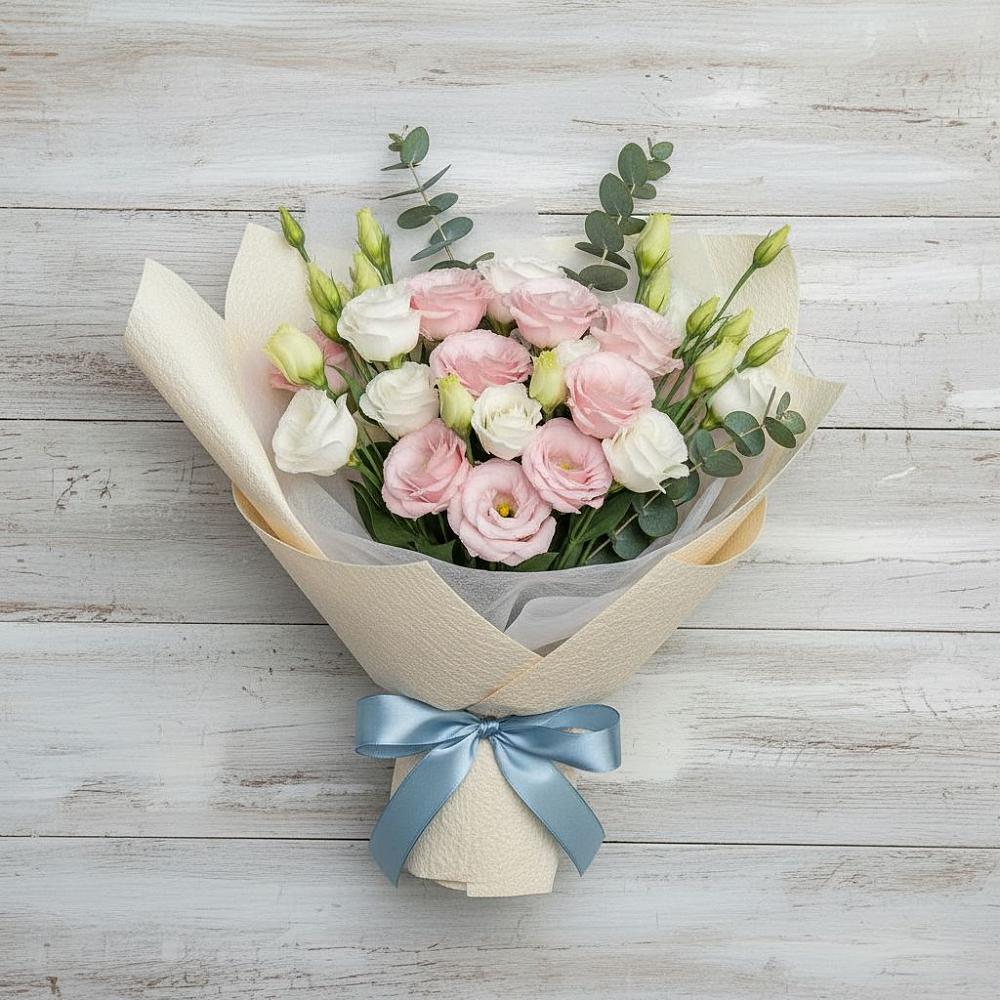 Букет цветов из: Лизиантусы в Приволжске